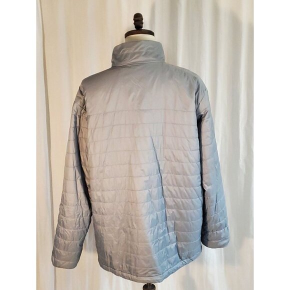 Columbia Omni-Heat Men's Puffer Jacket Size XLT Gray Full Zip Gorpcore Winter - Picture 2 of 13